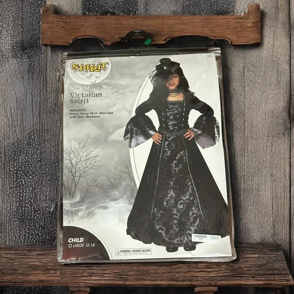 Child Spirit Halloween Victorian Vampiress Dress‎ Costume Large 12-14